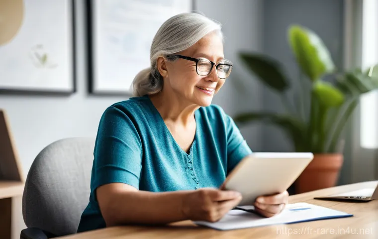 난치병 환자 가족을 위한 프로그램 - **Prompt 2: Respite and Professional Home Care**
    "Inside a cozy and tidy French living room, a p...