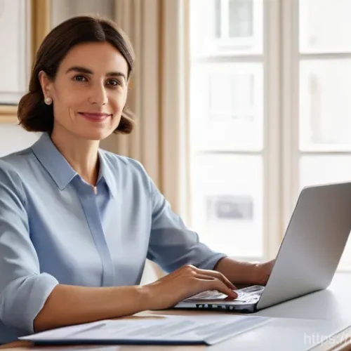 난치성 장애 의료보험 혜택 - **Prompt:** A detailed, realistic portrait of an adult woman in her late 30s, dressed in smart-casua...